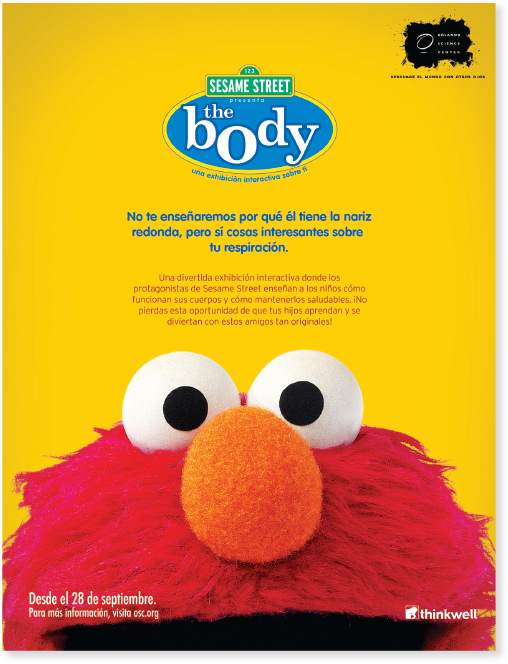 Sesame Street Elmo exhibit at OSC